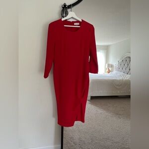 Calvin Klein red dress